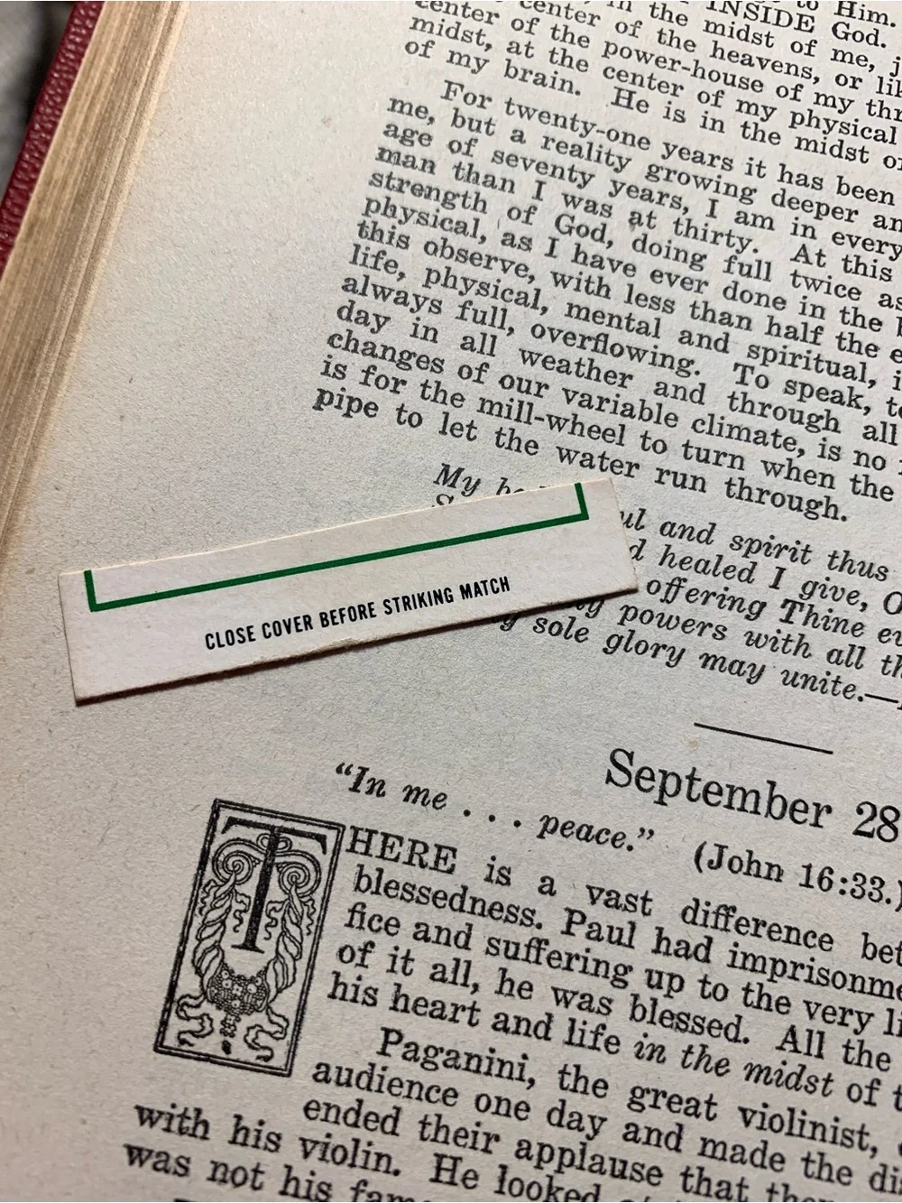 Vintage 1944 Streams in the Desert 23rd Printing with unique Old Bookmarks